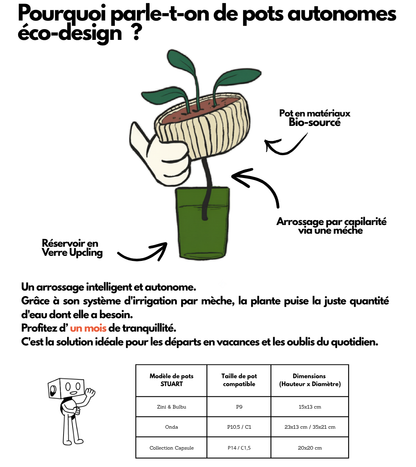 Pot de fleur autonome - Collection Capsule