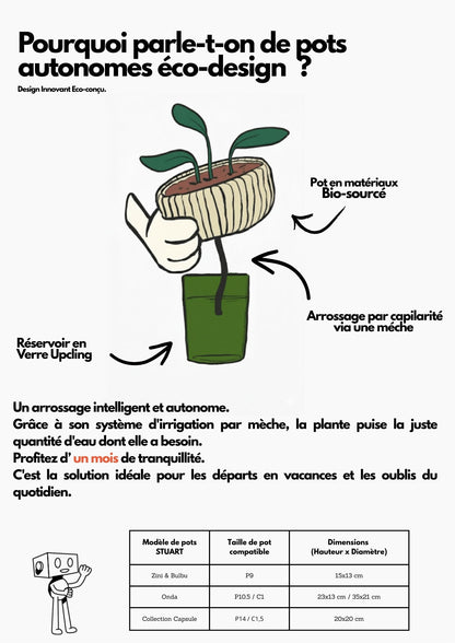 Pot de fleur autonome - Collection Capsule